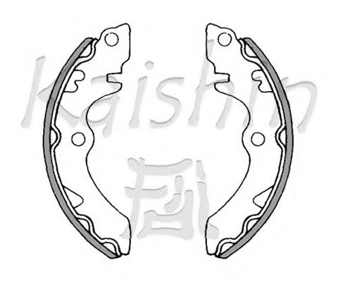 KAISHIN K9902 Brake Shoe Set